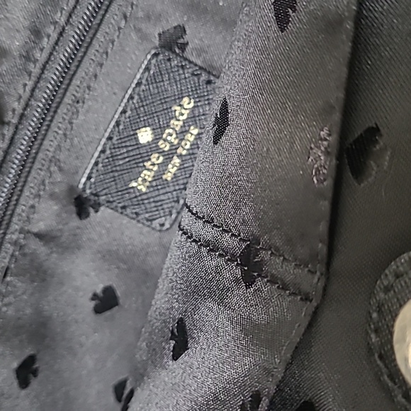 Kate Spade Black Floral Wilson Road Alyse Botanical Flower Purse - Picture 6 of 6